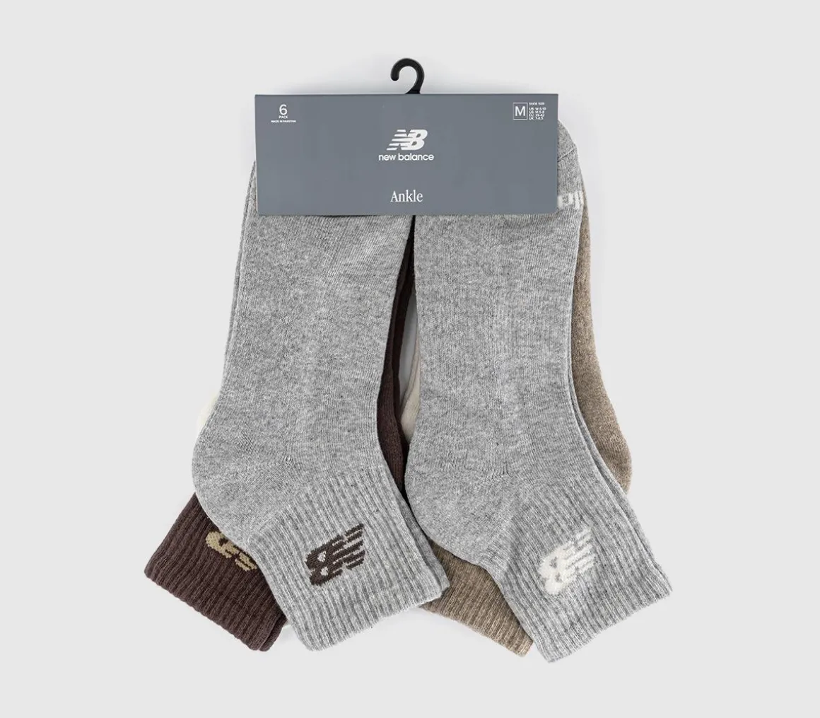 Nb Everyday Ankle Socks 6 Pack