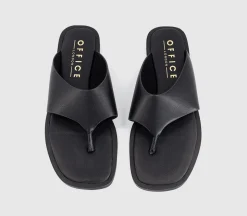 Saffie High Vamp Toe Post Sandals