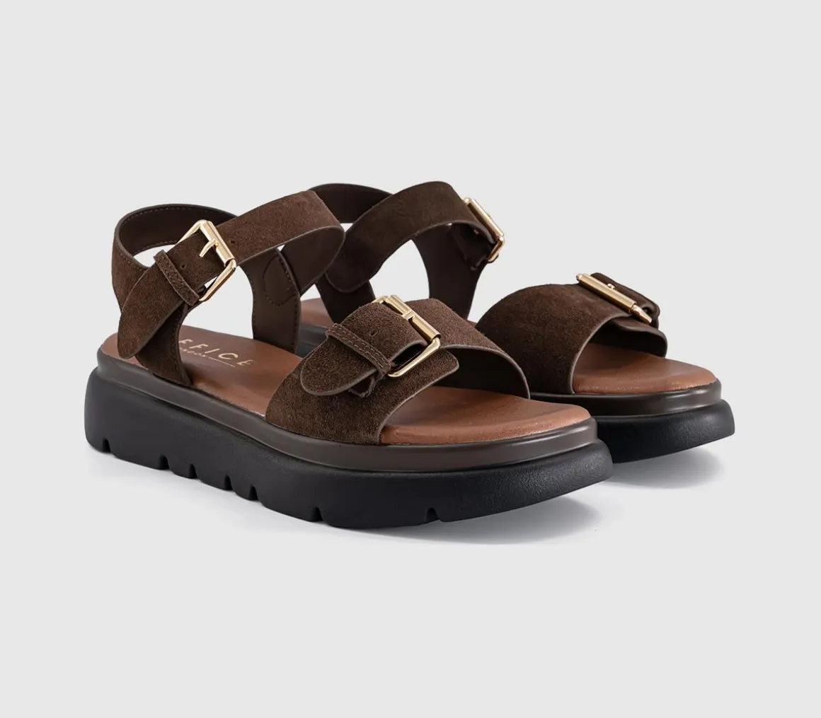 Sage Buckle Detail Platform Sandals