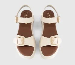 Sage Buckle Detail Platform Sandals