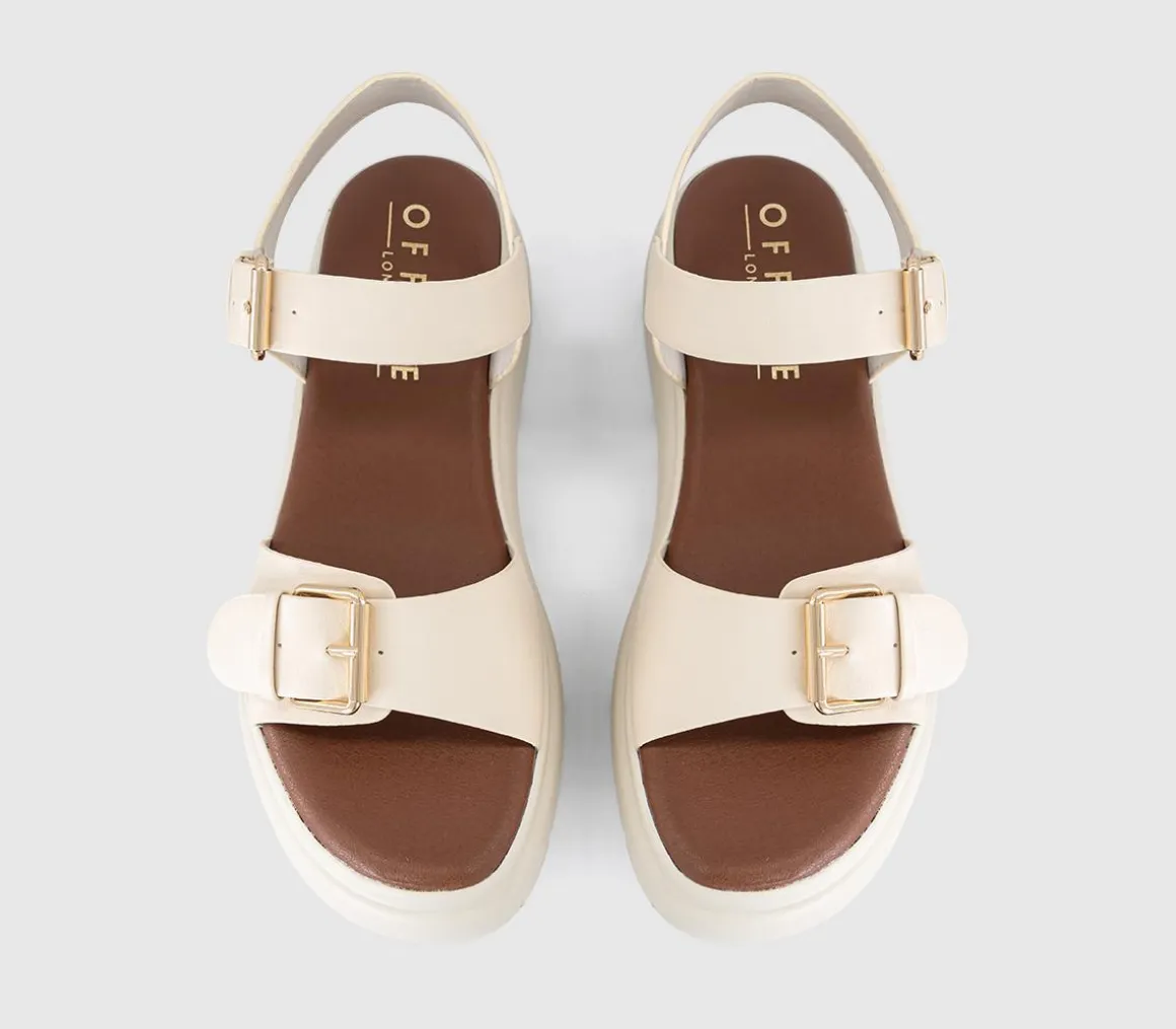 Sage Buckle Detail Platform Sandals