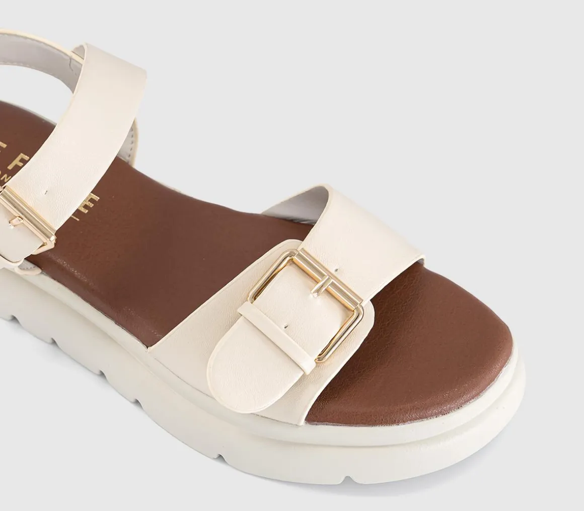 Sage Buckle Detail Platform Sandals
