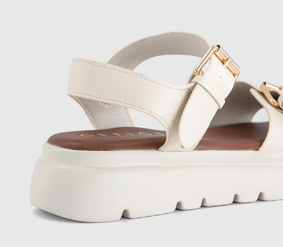 Sage Buckle Detail Platform Sandals
