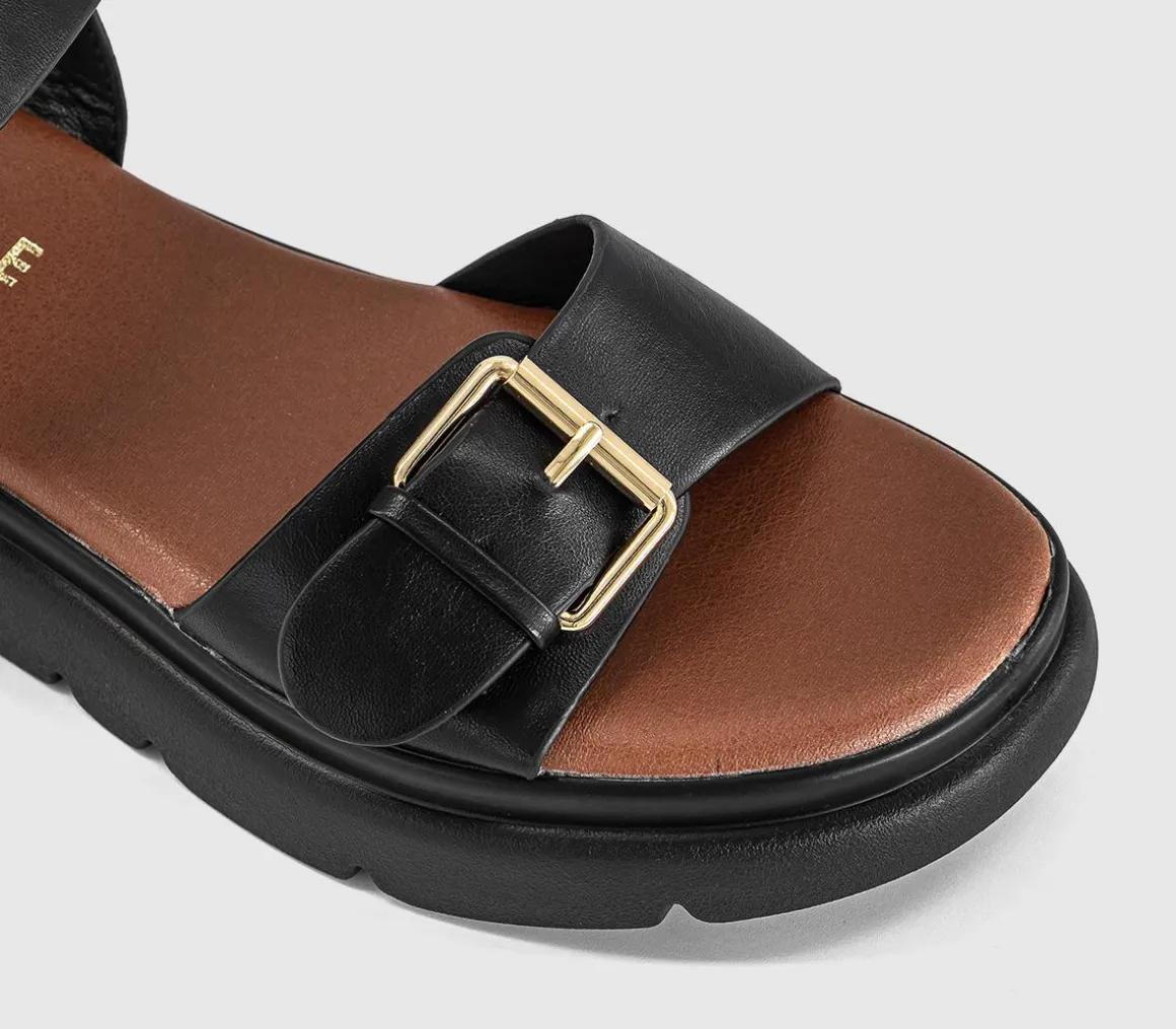 Sage Buckle Detail Platform Sandals