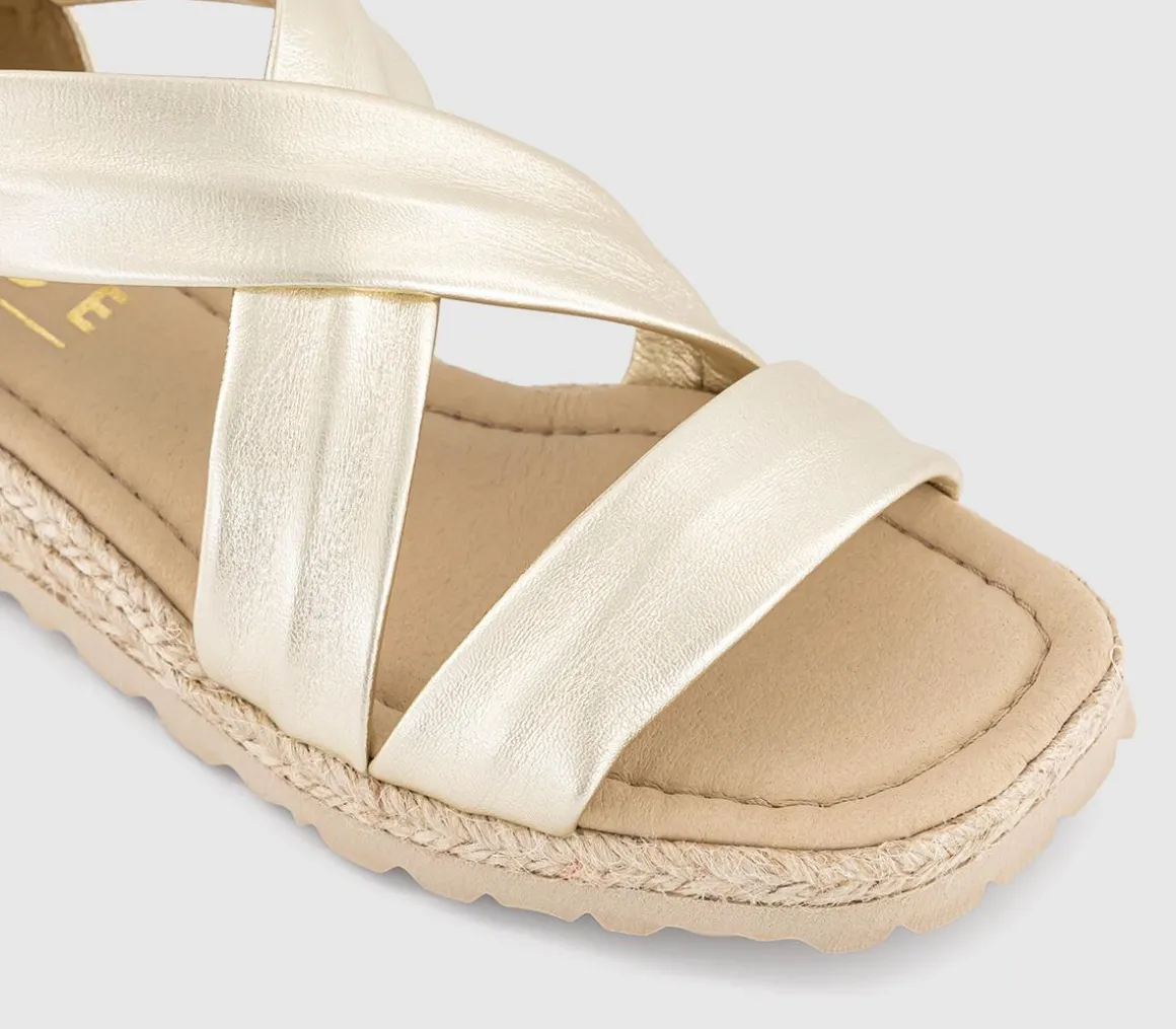 Sailor Cross Strap Espadrille Sandals