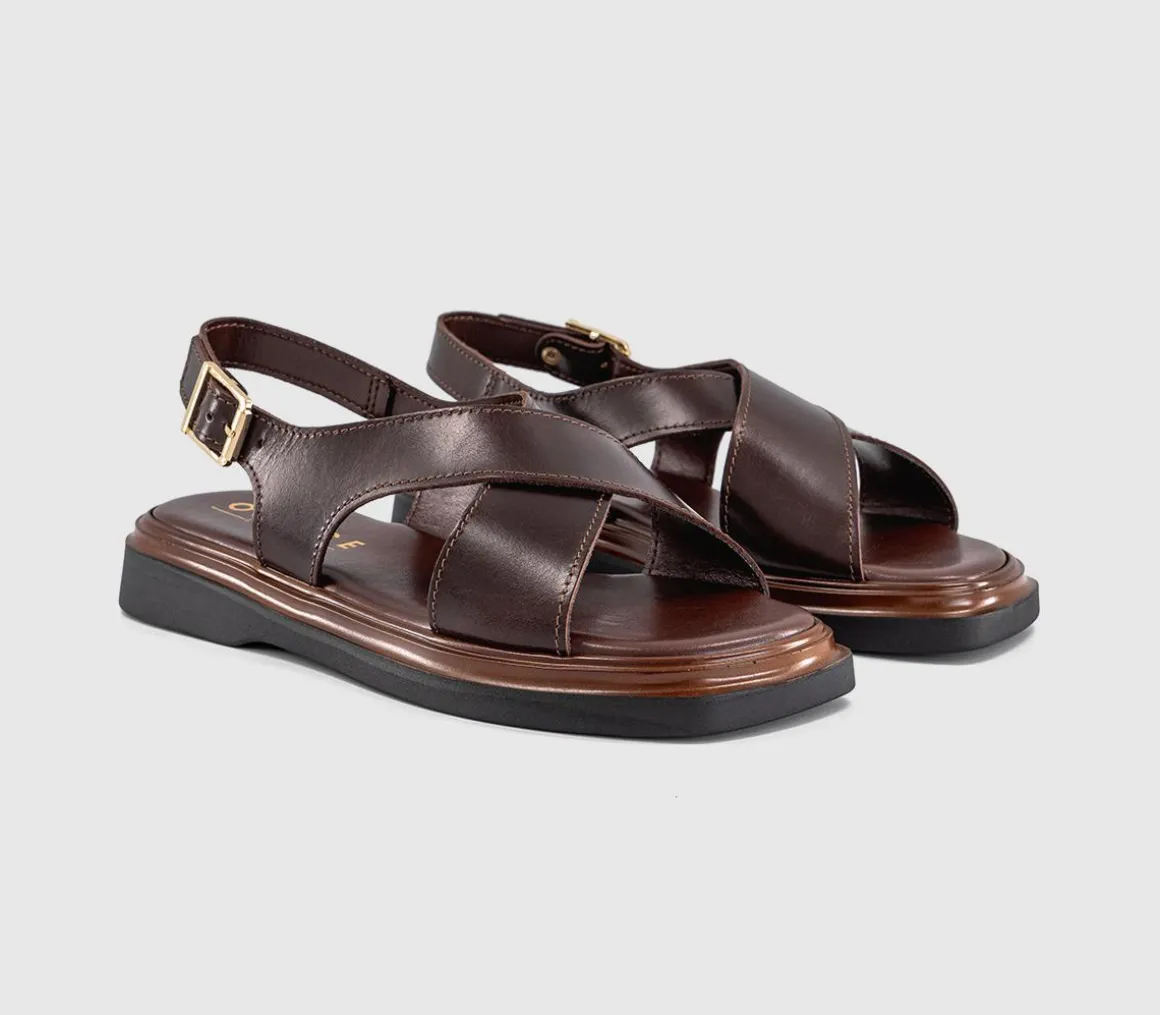 Sandi Crossover Slingback Sandals