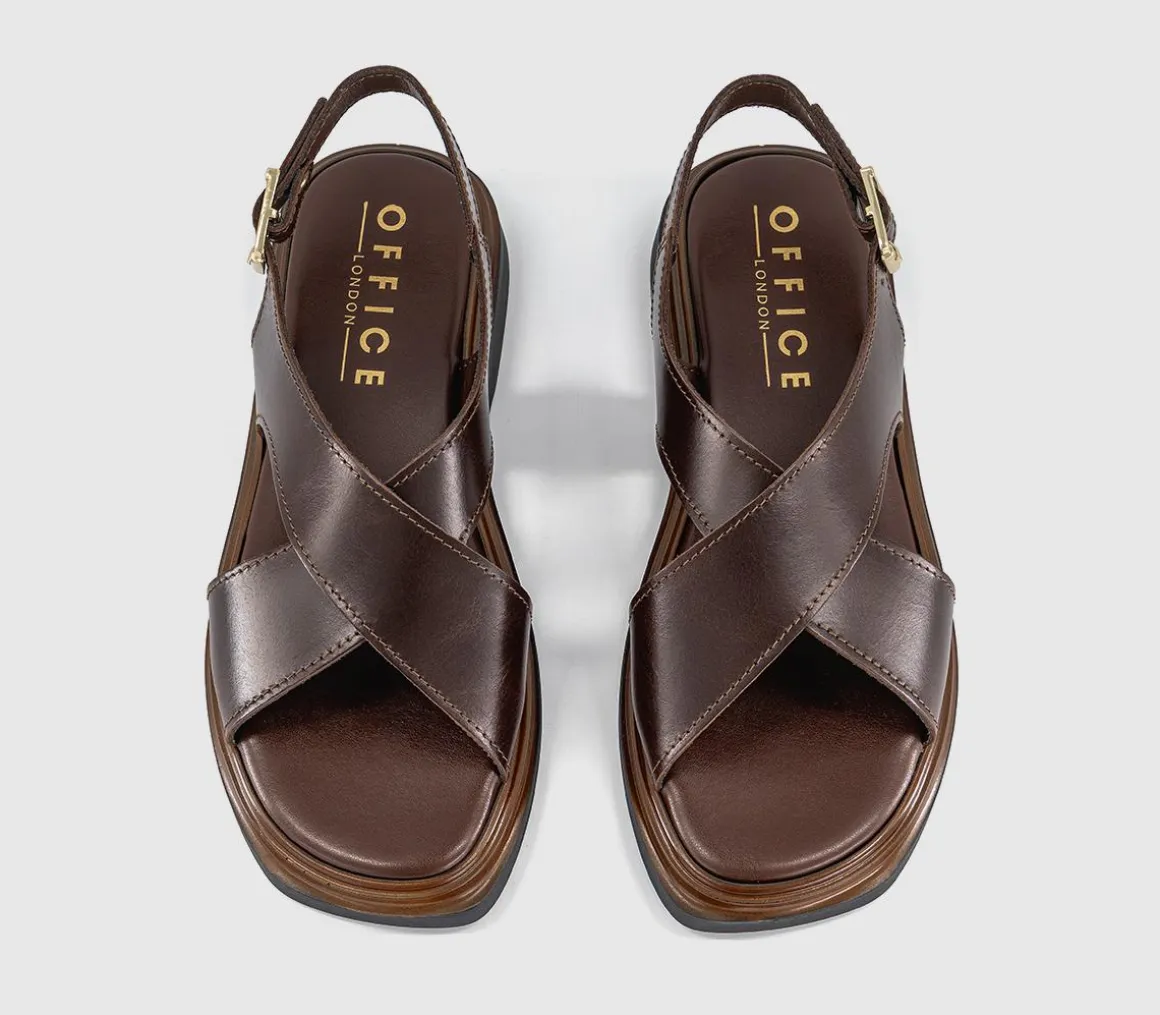 Sandi Crossover Slingback Sandals