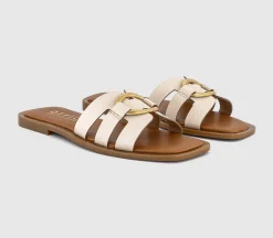 Santorini Gold Trim Sandals