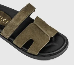 Serena Cut Out Two Strap Footbed Sandals