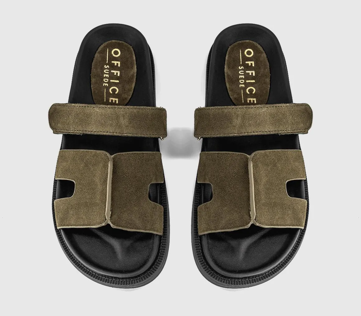 Serena Cut Out Two Strap Footbed Sandals