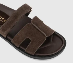 Serena Cut Out Two Strap Footbed Sandals