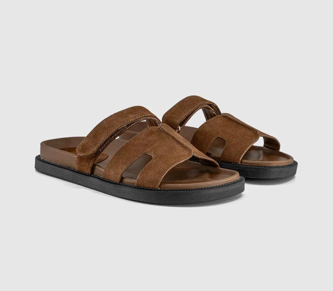 Serena Cut Out Two Strap Footbed Sandals