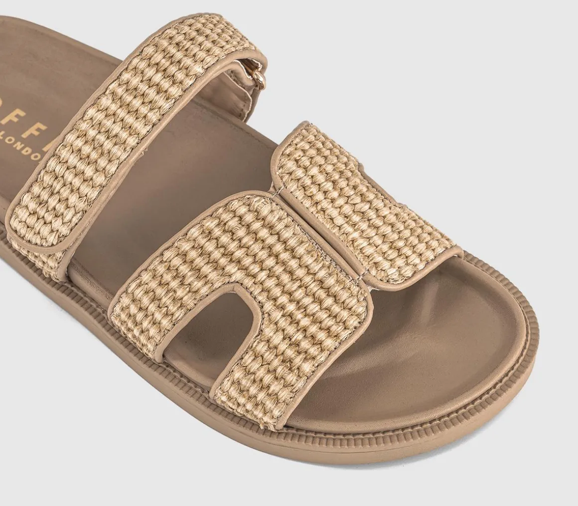 Serena Cut Out Two Strap Footbed Sandals