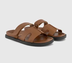 Serena Cut Out Two Strap Footbed Sandals