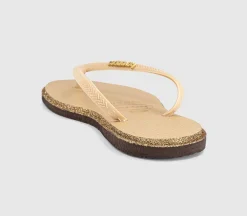Slim Point Glitter Flip Flops
