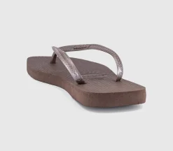 Slim Square Flip Flops