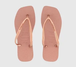 Slim Square Flip Flops