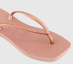 Slim Square Flip Flops
