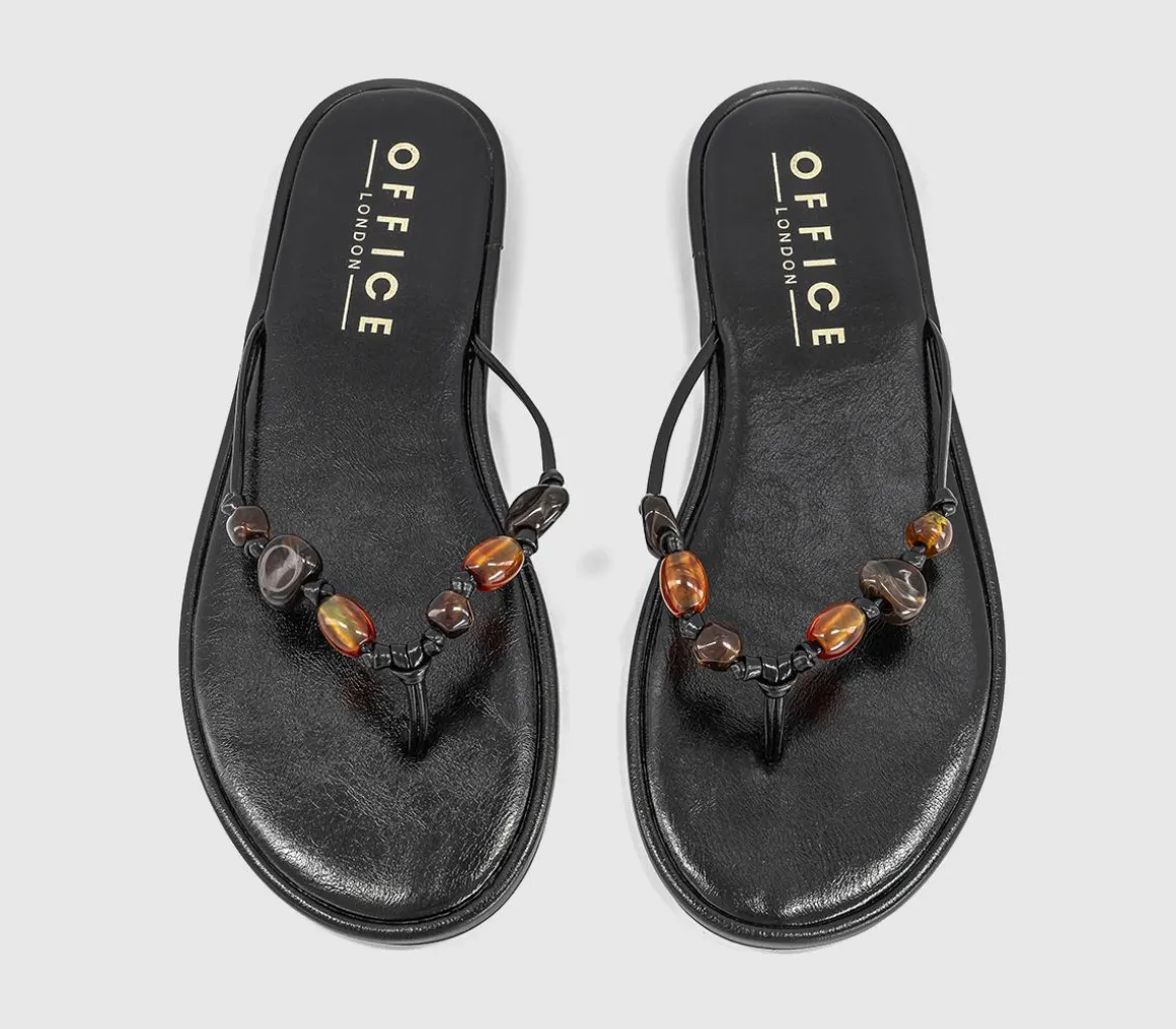 Soleil Beaded Toe Post Sandals