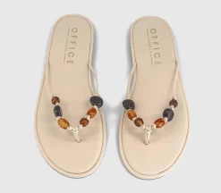 Soleil Beaded Toe Post Sandals