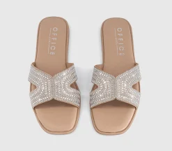 Sparkle Embellished Slide Sandals