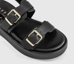 Springs Double Buckle Platform Sandals