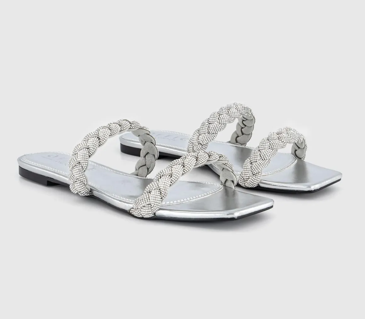 Stella Embellished Two Plait Sandals
