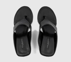Swift Toe Post Wedge Heels