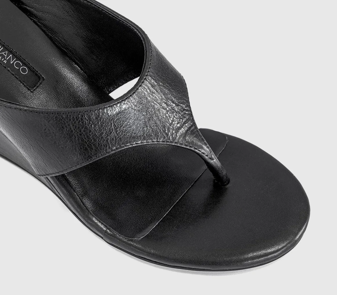 Swift Toe Post Wedge Heels