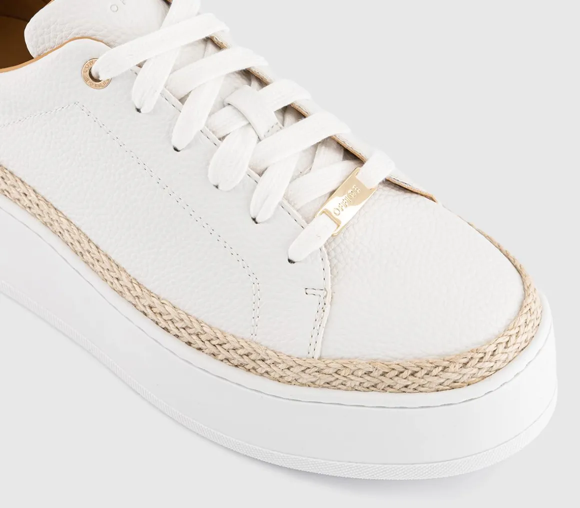 Terri Jute Platform Lace Up Trainers